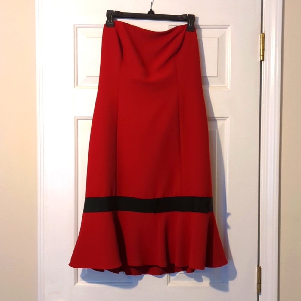 Liz Claiborne Sophisticated Red Sleeveless/Strapless Dress, Size 10
